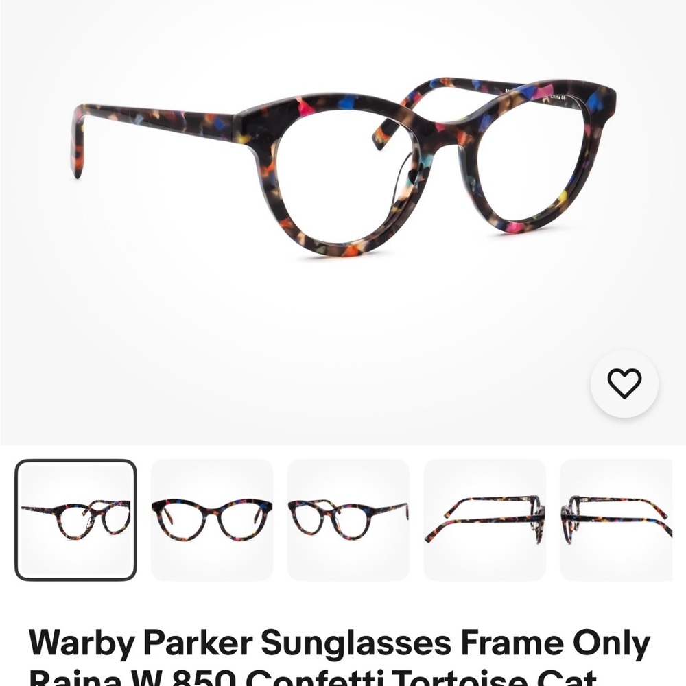 Warby Parker Raina Confetti Tortoise Sunglasses Frame